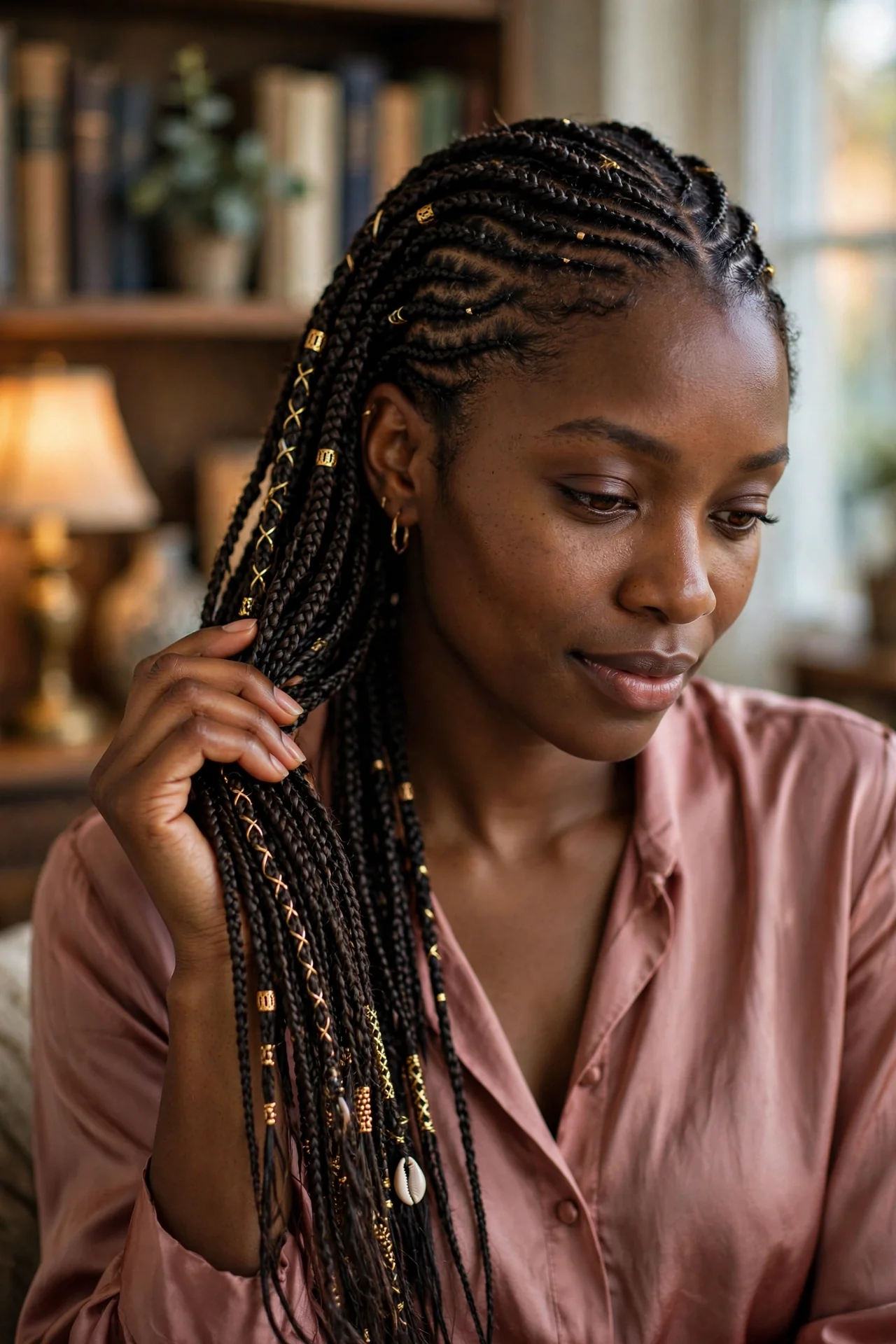 Looped Temple Braids