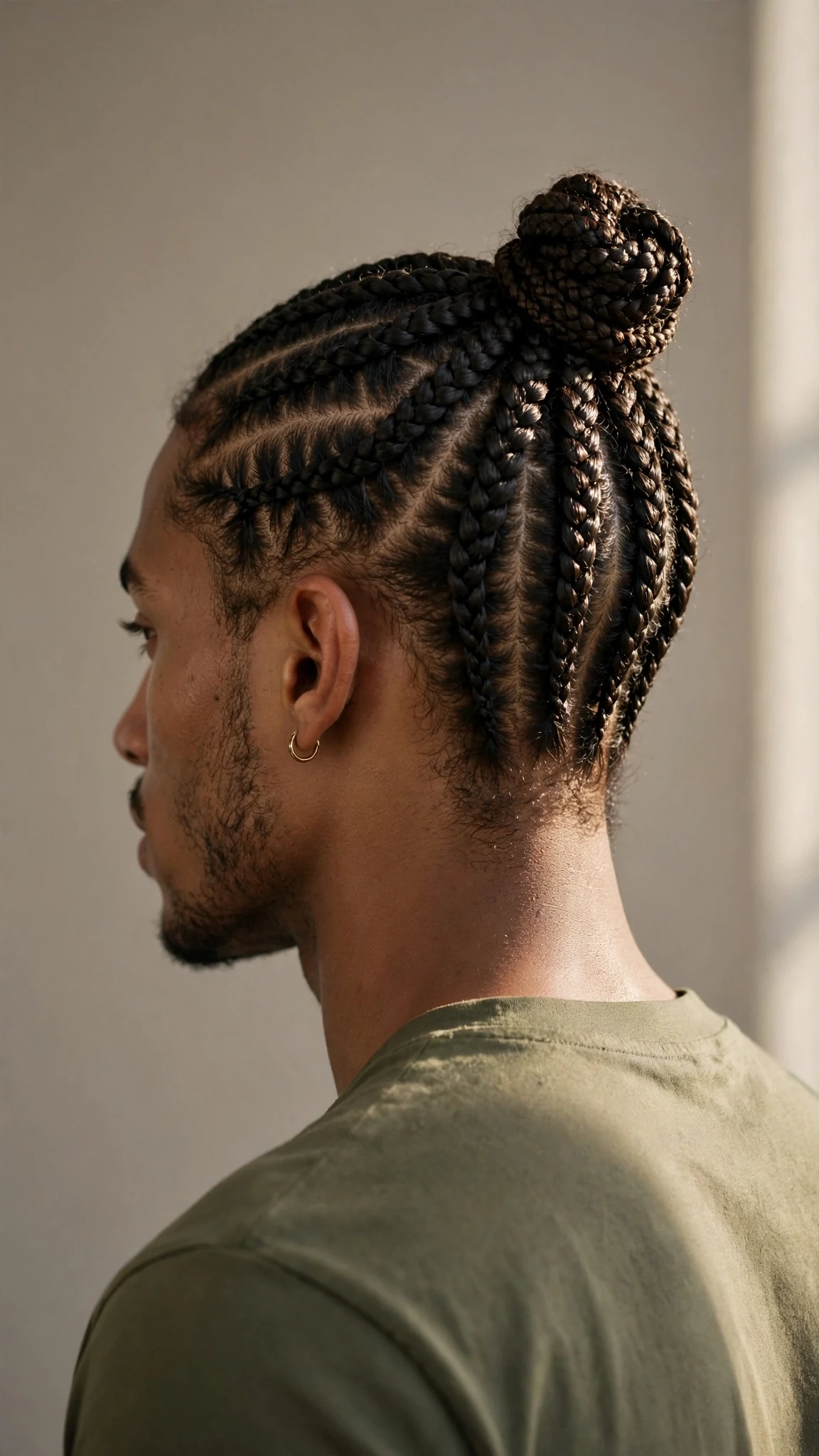 Braided Man Bun