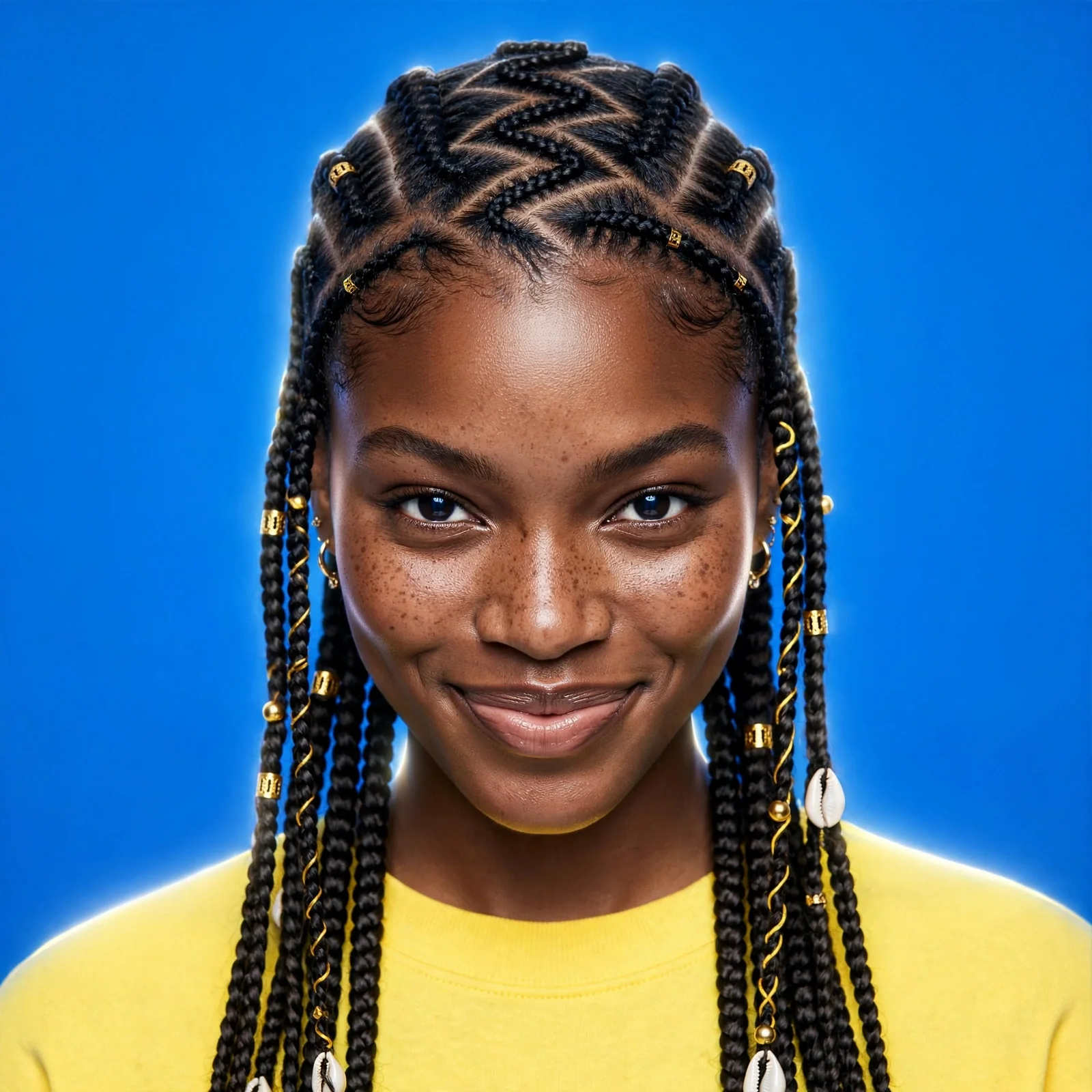 Zigzag Part Fulani Braids