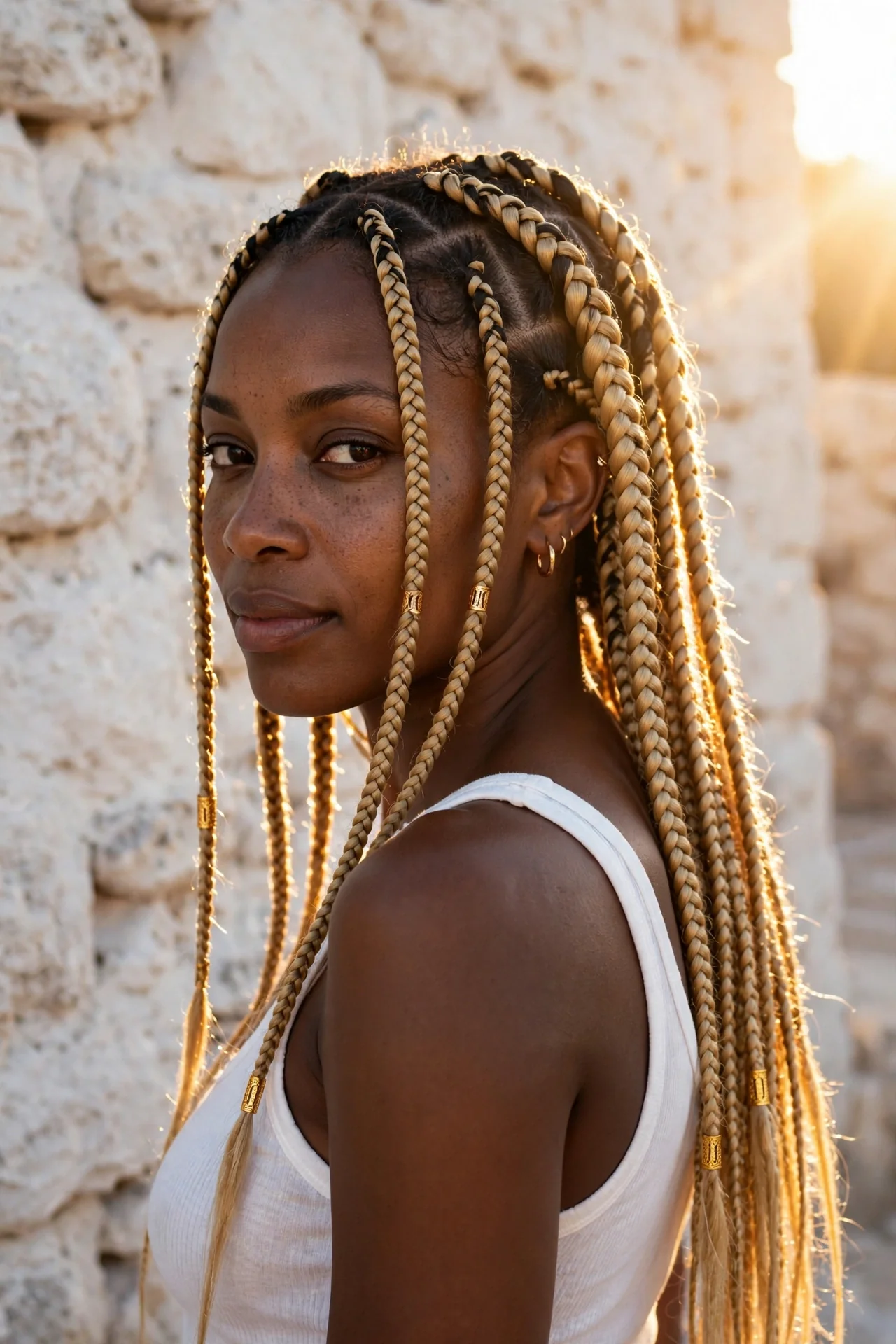 Honey Blonde Fulani Braids