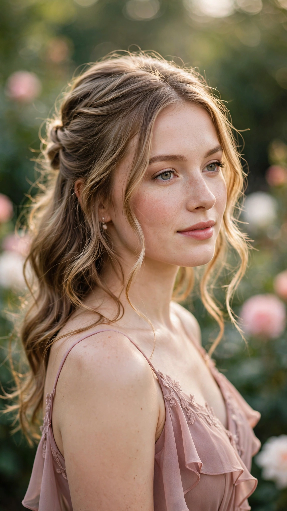 Romantic Half-Up Half-Down