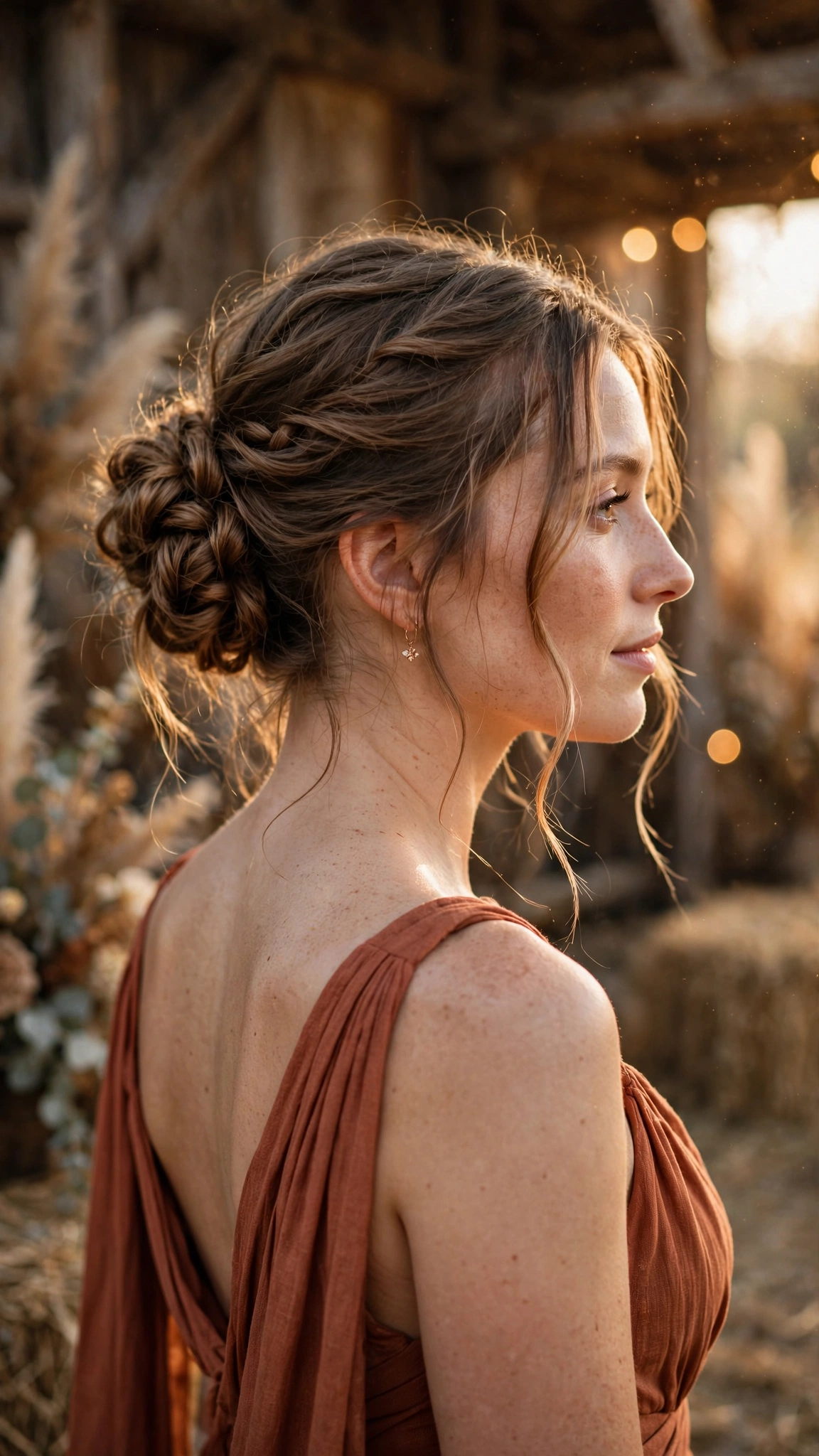 Messy Textured Low Bun