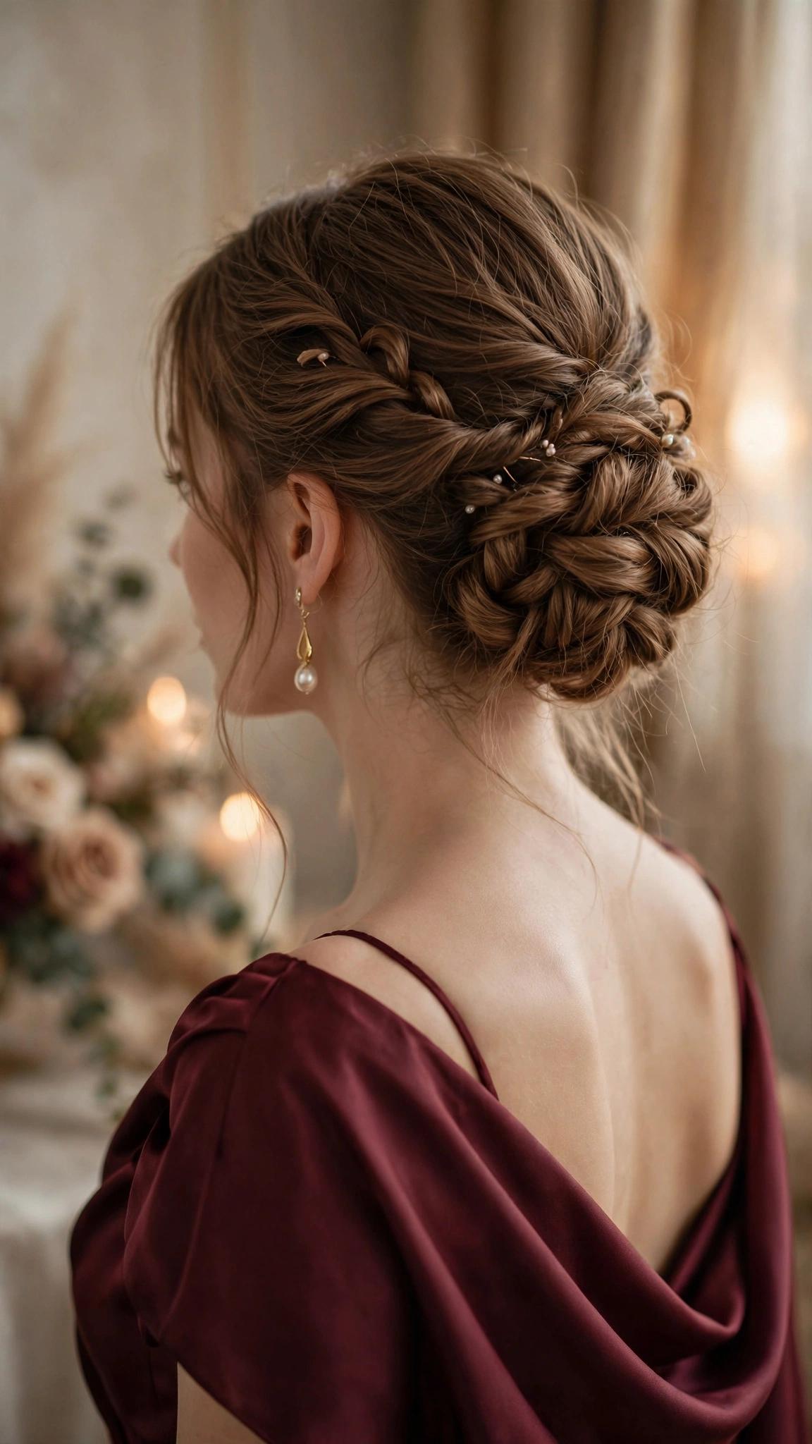 Textured Twisted Updo