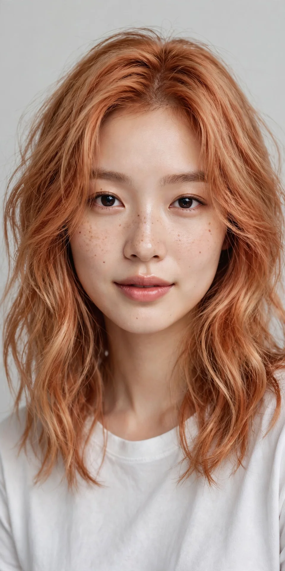 Copper strawberry blonde hair color